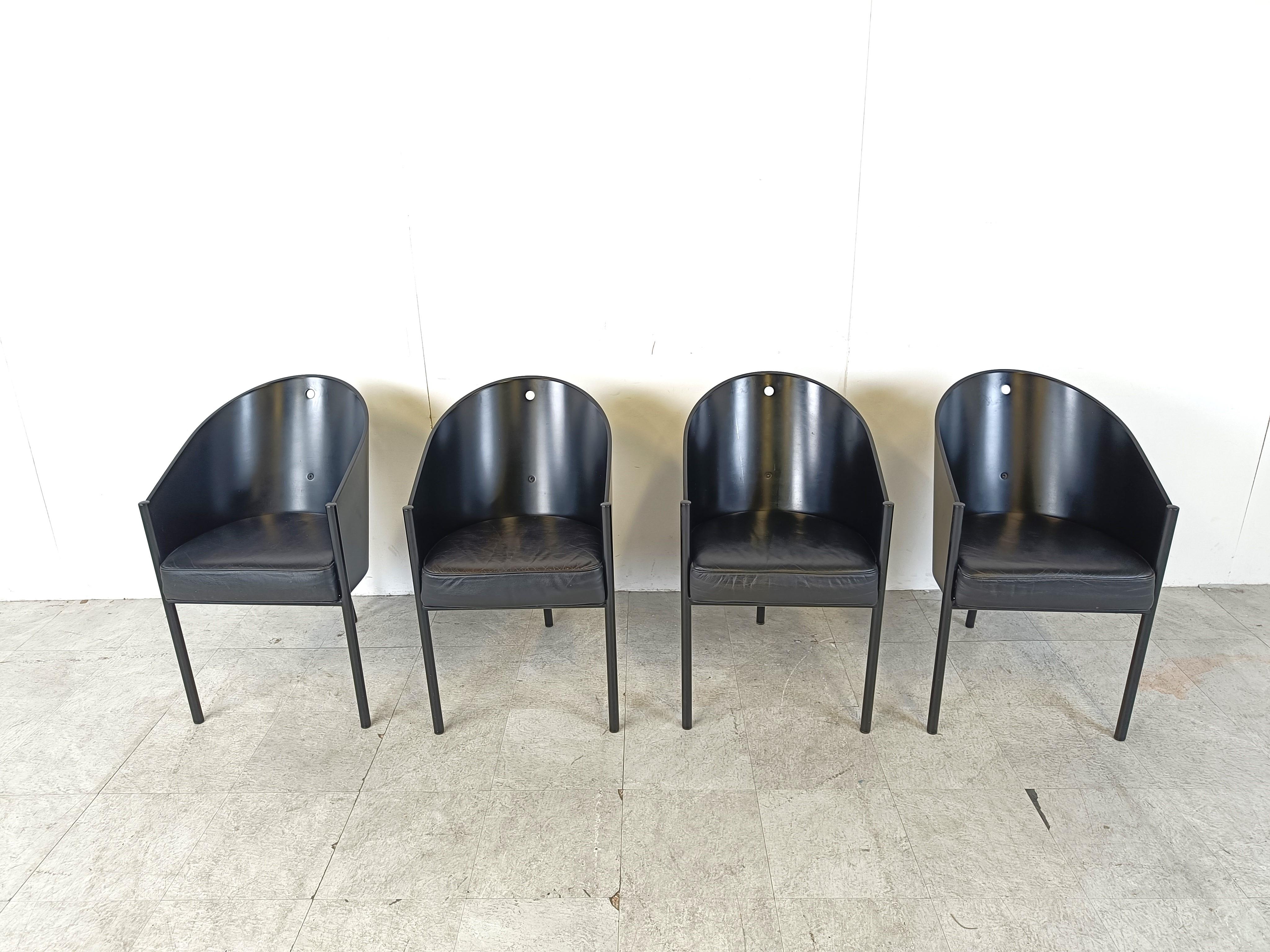 Post-Modern Vintage Costes Chairs by Philippe Starck for Aleph, Set of 4