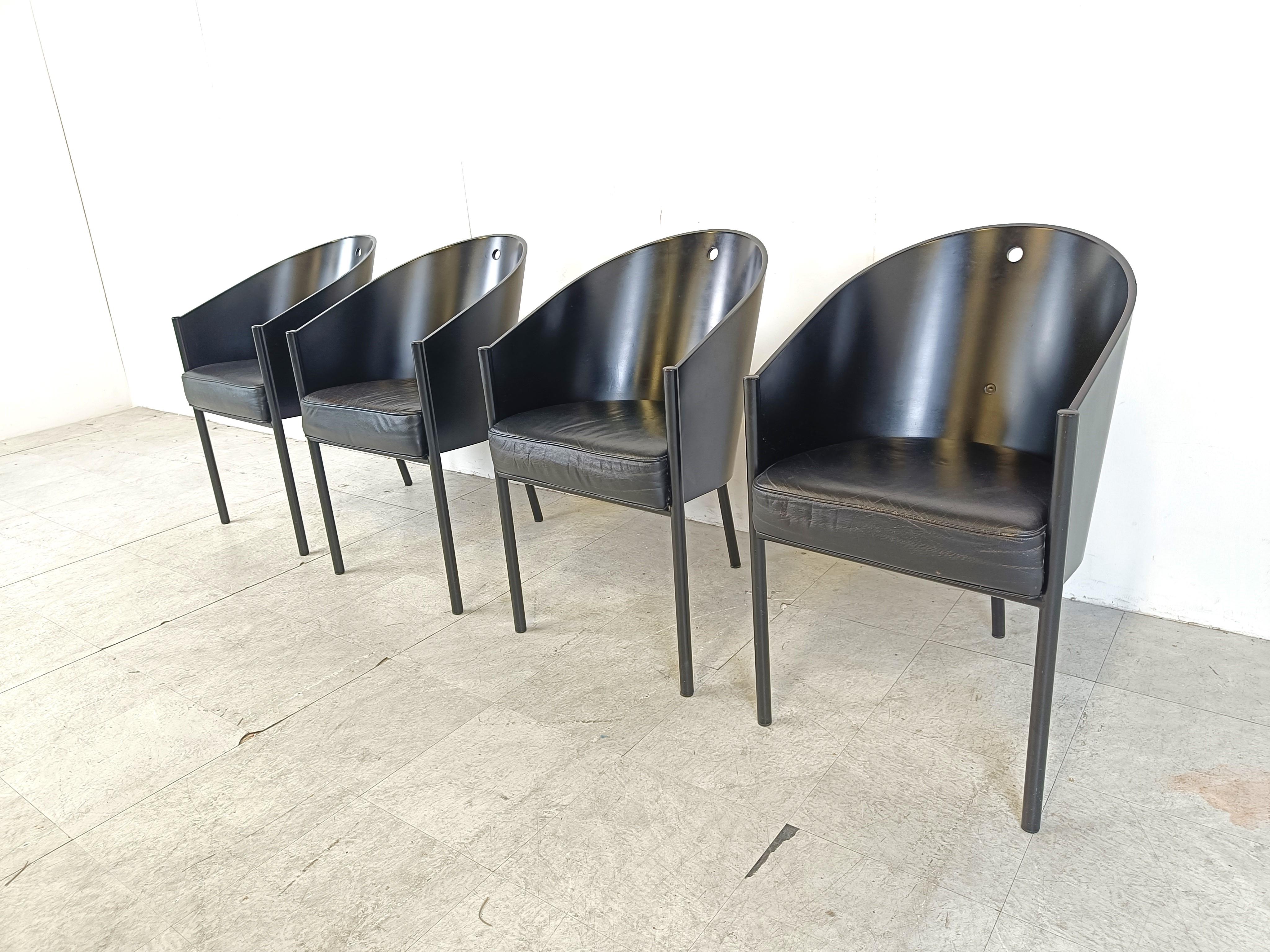 Vintage Costes Chairs by Philippe Starck for Aleph, Set of 4 In Good Condition In HEVERLEE, BE