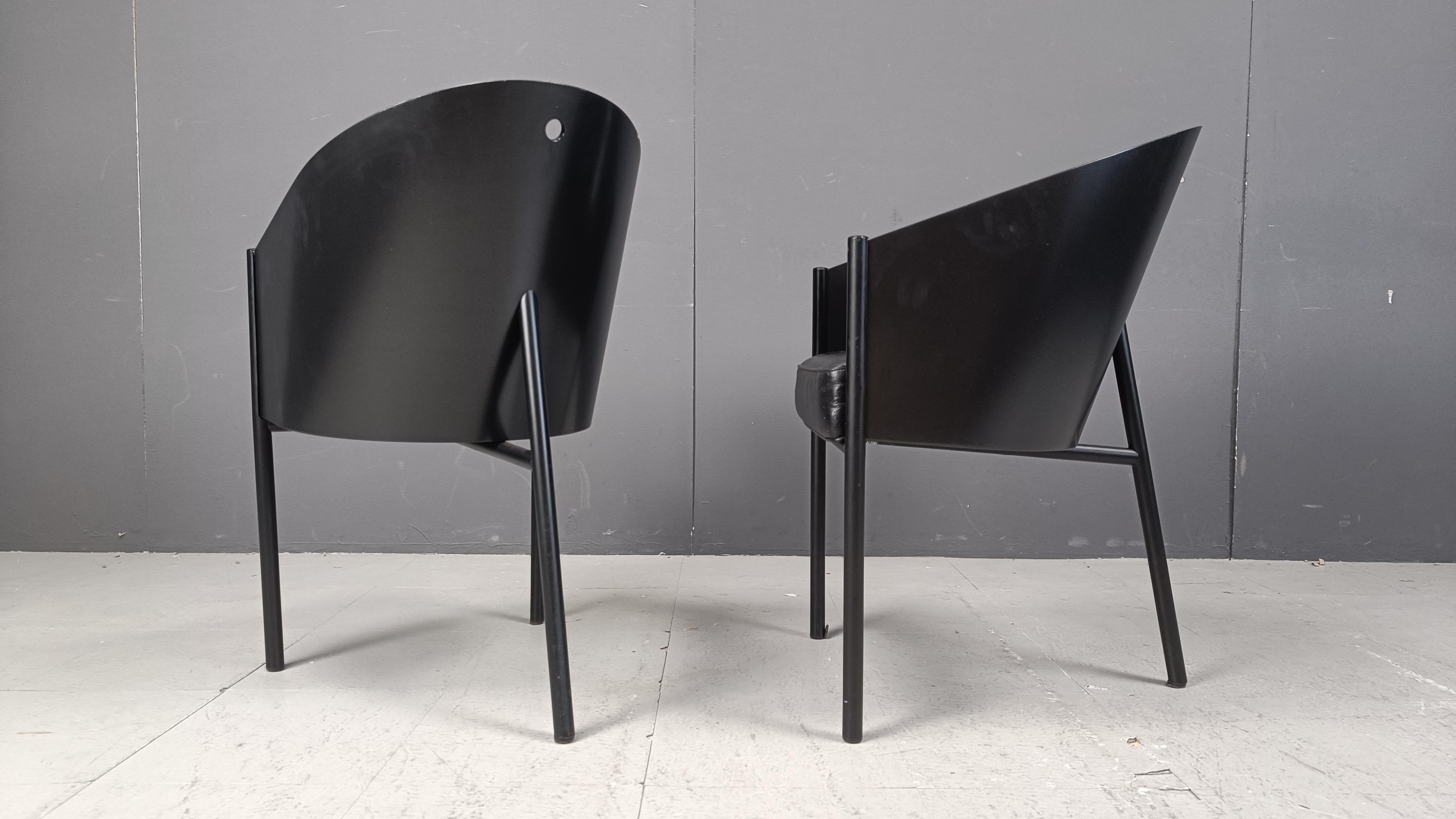 Vintage Costes Chairs by Philippe Starck for Aleph, Set of 8 5