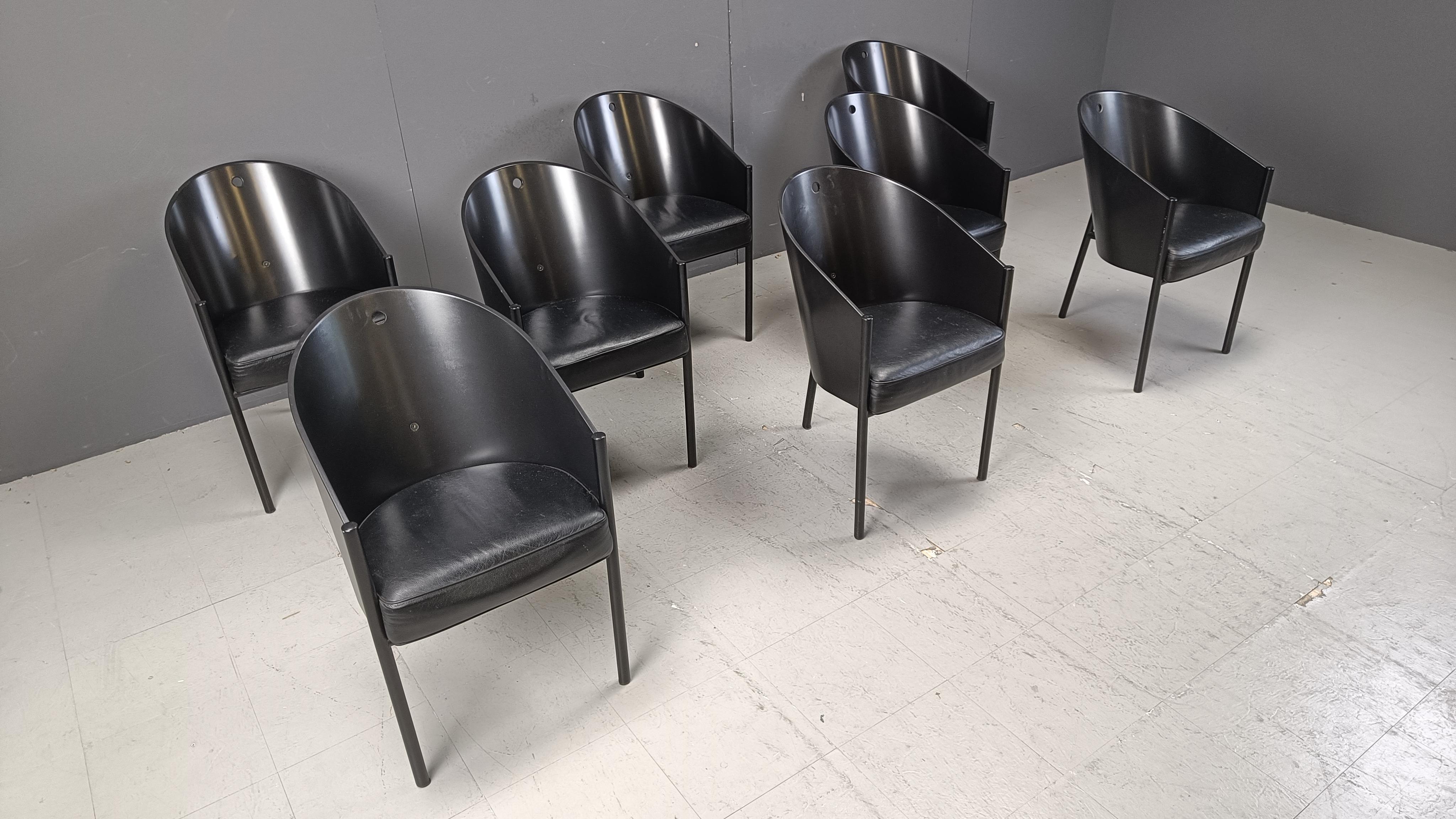 Vintage Costes Chairs by Philippe Starck for Aleph, Set of 8 1