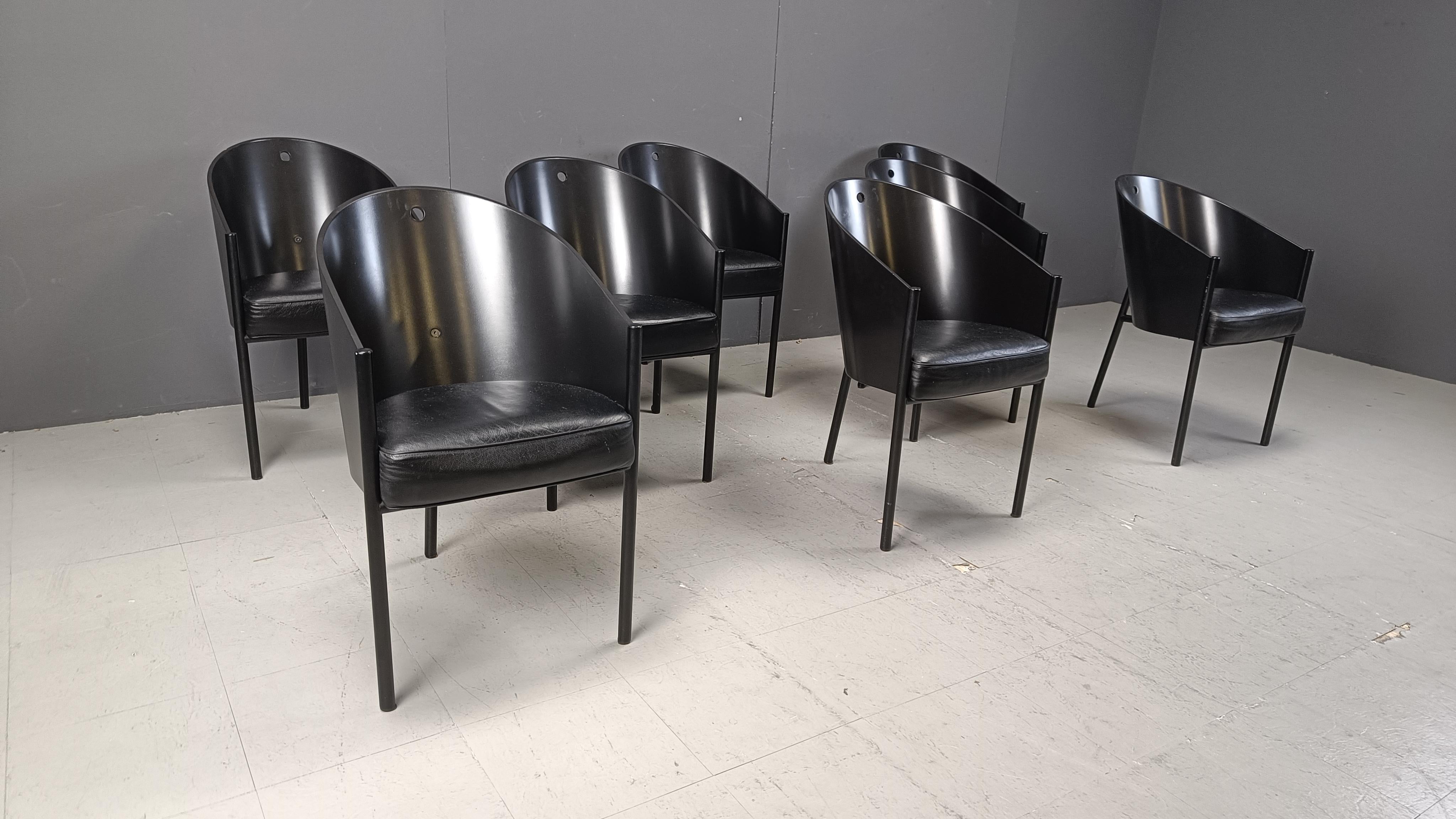 Vintage Costes Chairs by Philippe Starck for Aleph, Set of 8 2