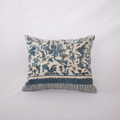 Vintage Cotton Batik Pillow Cover, 1970s/80s