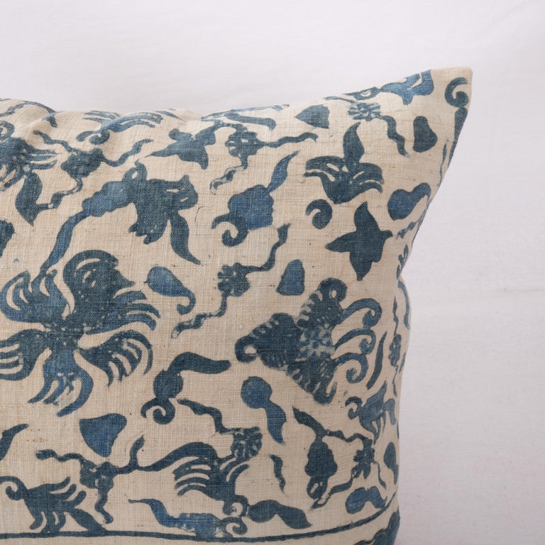 Vintage Cotton Batik Pillow Cover, 1970s/80s For Sale at 1stDibs