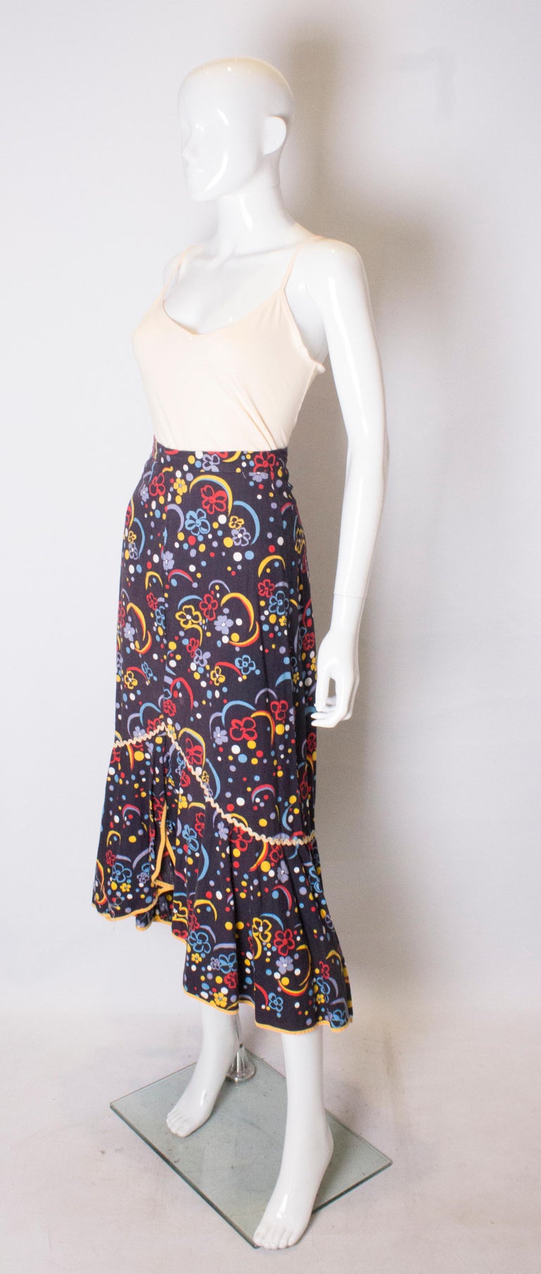 Flamenco style COTTON  FLAIR Summer  SKIRT Made in  United  Kingdom