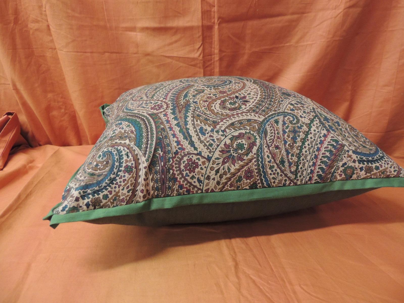 Anglo Raj Vintage Cotton Printed Paisley Decorative Pillow