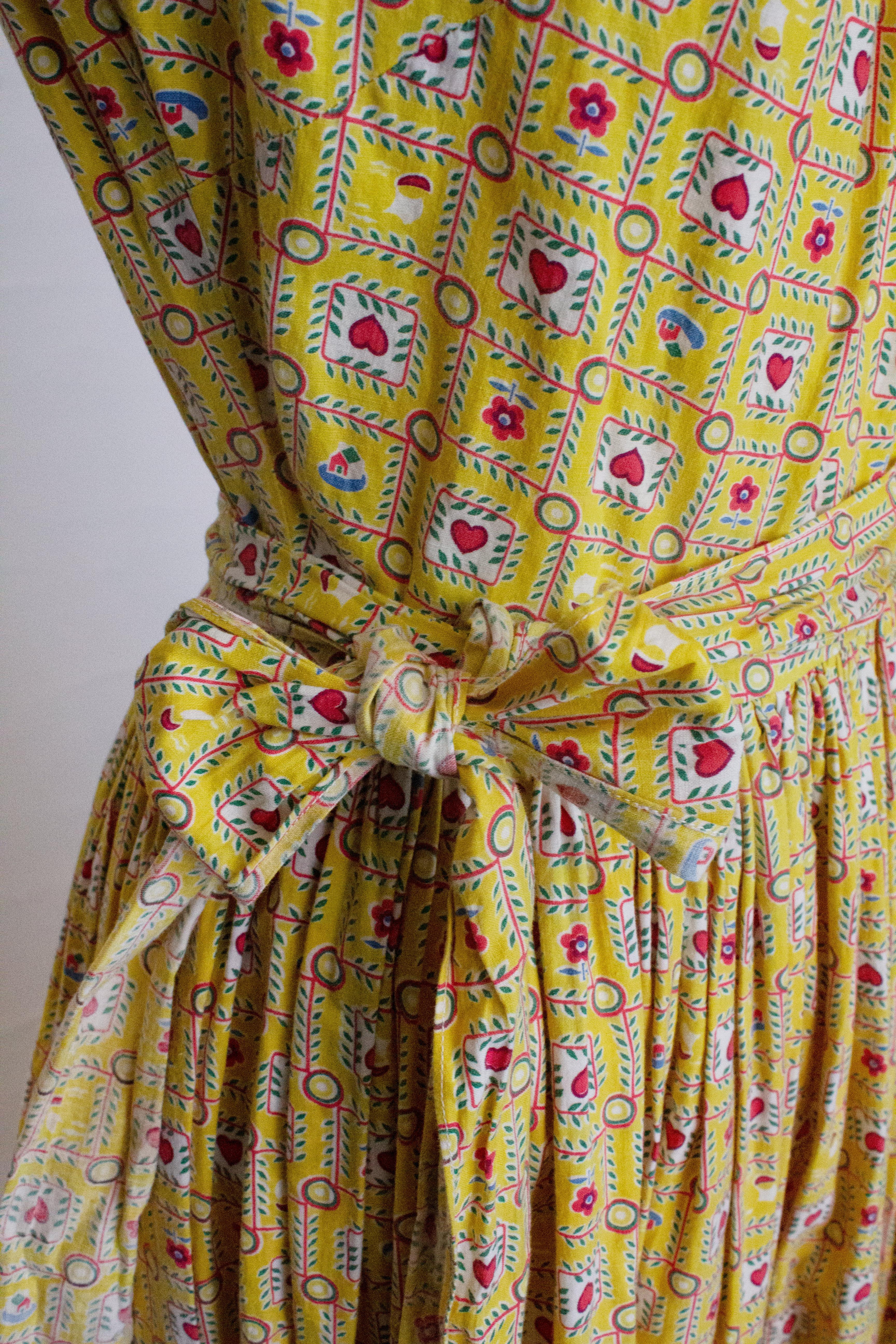 Summer-Kleid aus Baumwolle im Zustand „Gut“ im Angebot in London, GB