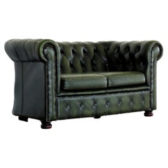 Vintage Couch Couch Chesterfield Green
