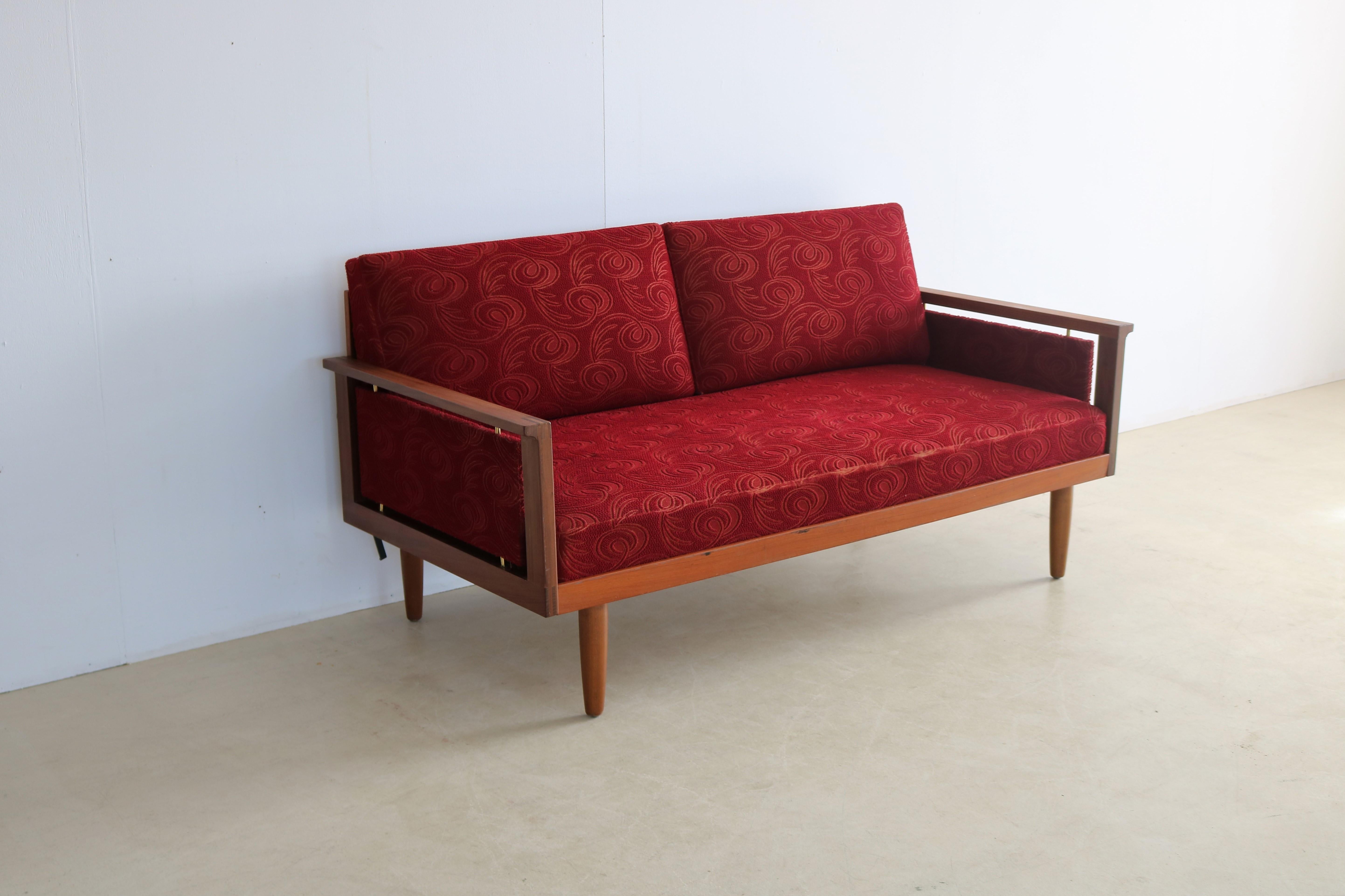 Vintage-Couch  Tagesbett  60s  Illum Wikkelso  im Zustand „Gut“ im Angebot in GRONINGEN, NL