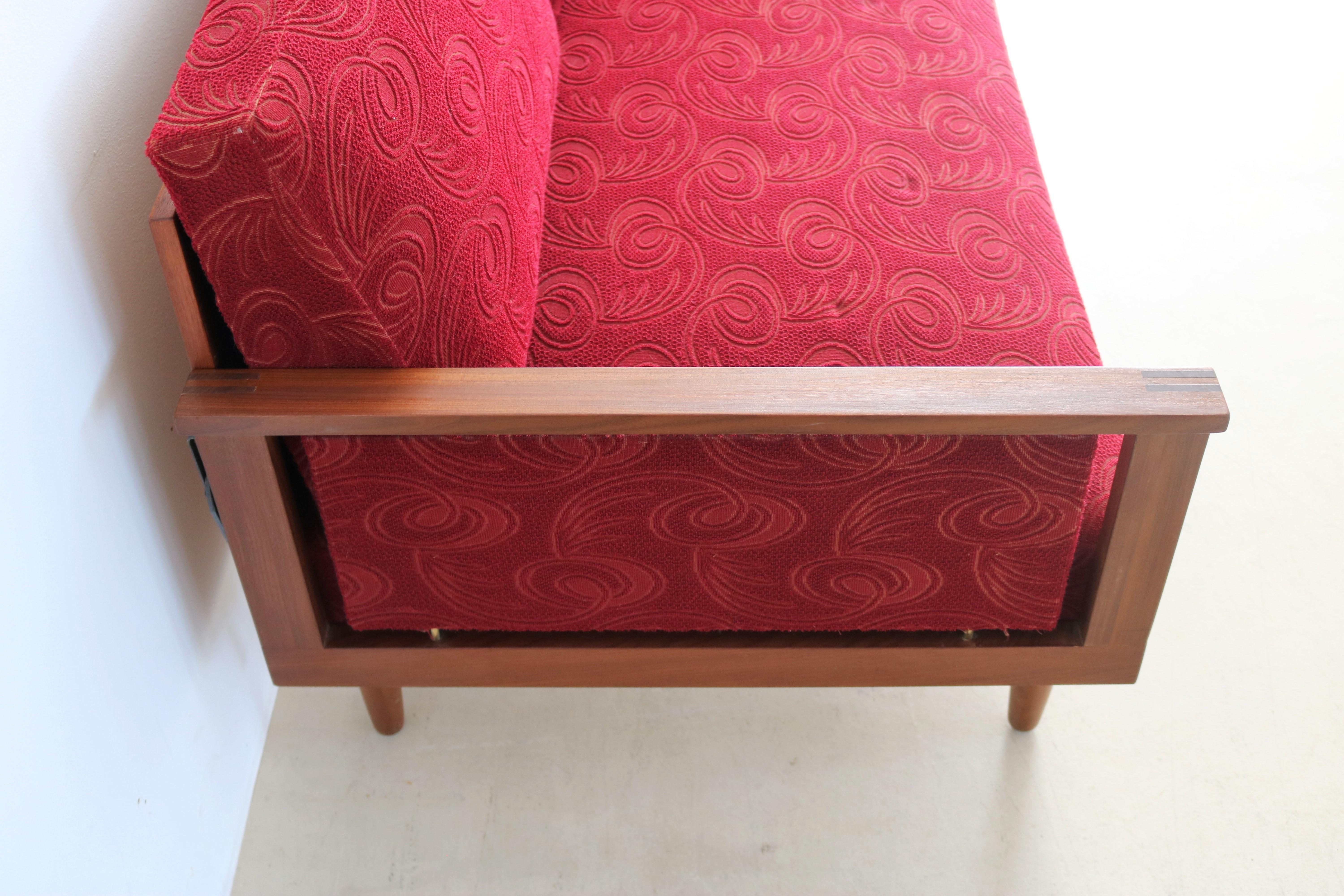 Mid-20th Century Vintage Couch Daybed 1960s Illum Wikkelso For Sale