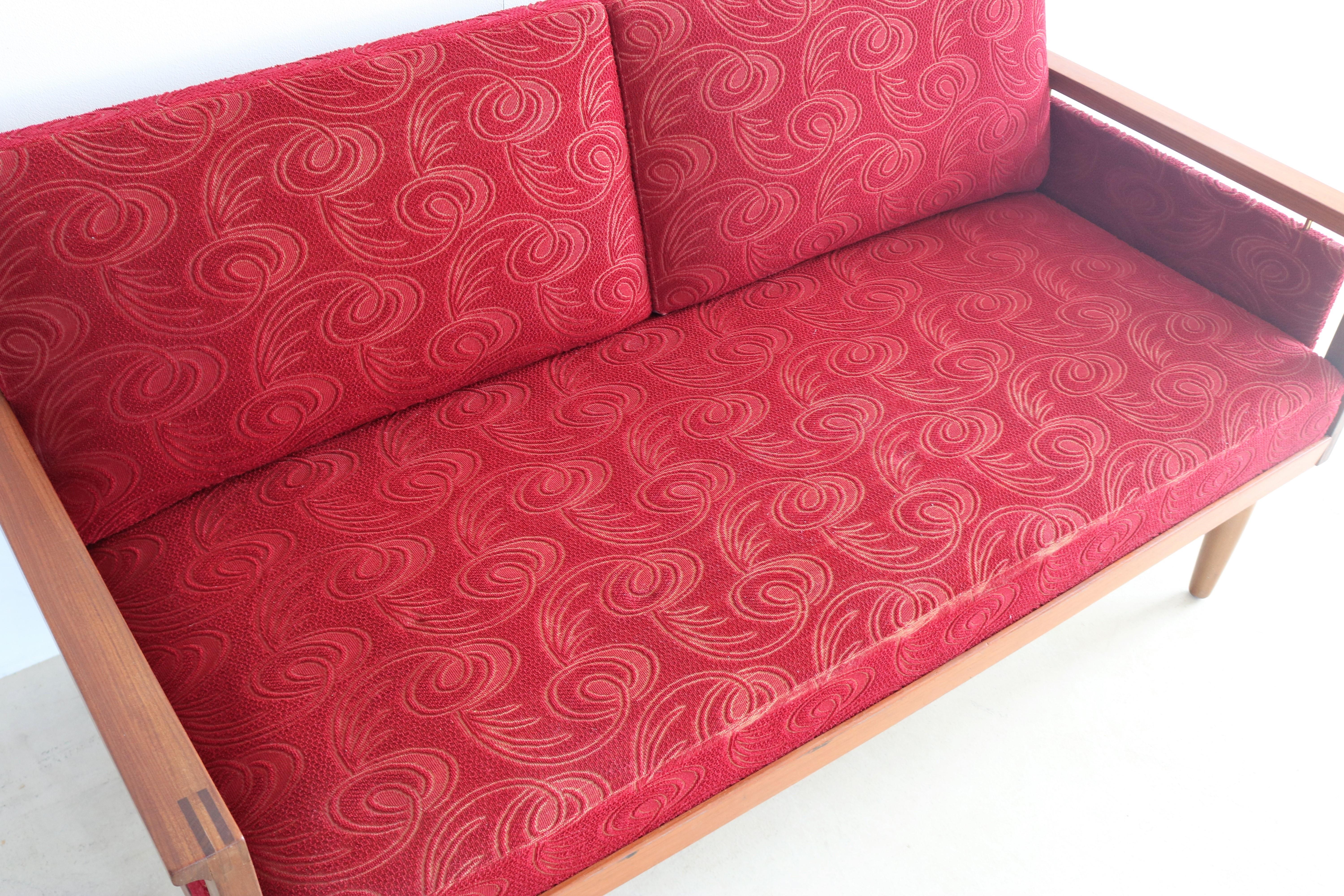 Fabric Vintage Couch Daybed 1960s Illum Wikkelso