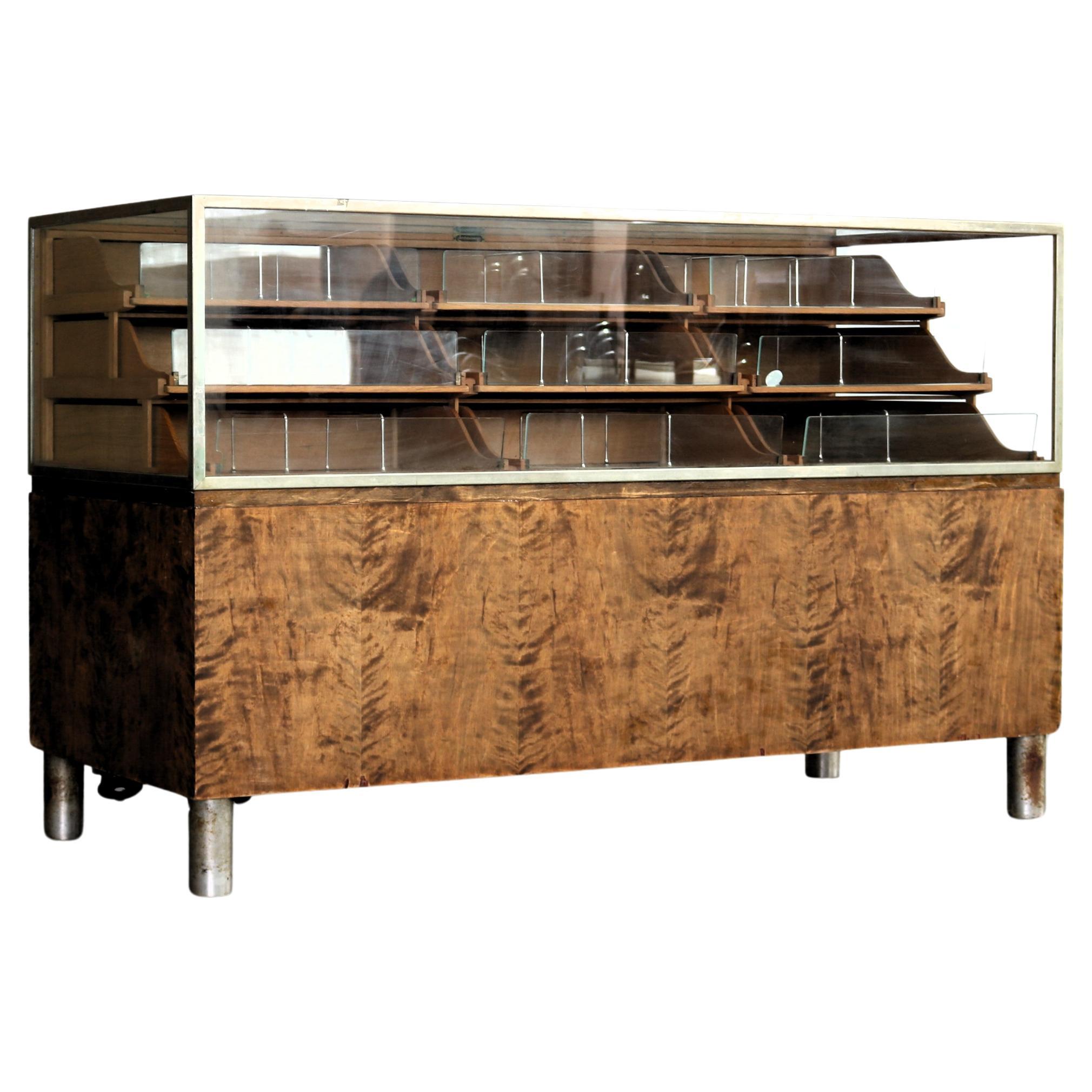 mostrador vintage  1940s  muestra  armario  Swedis en venta