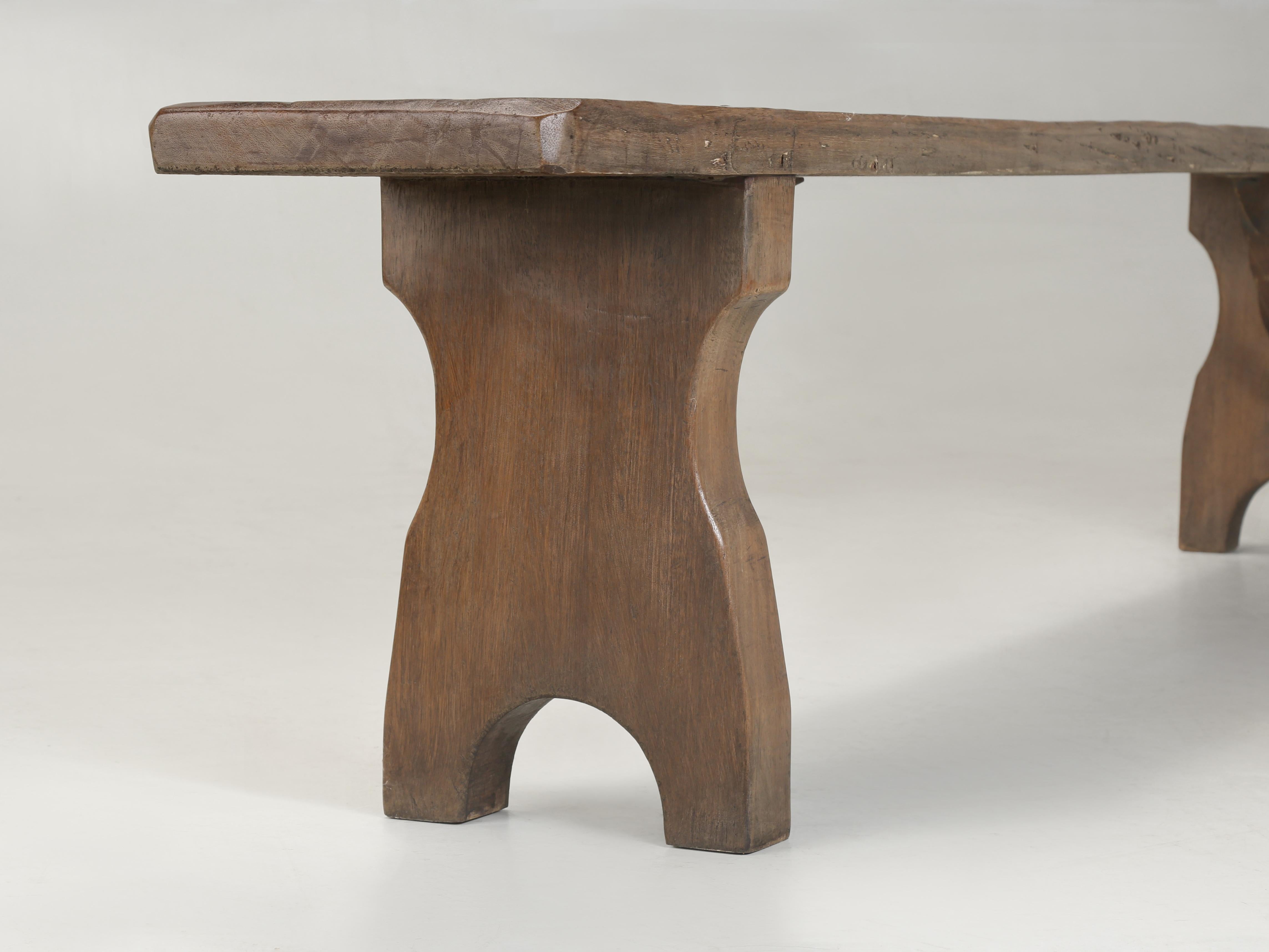 Banc de table de salle à manger français de style vintage en vente 4