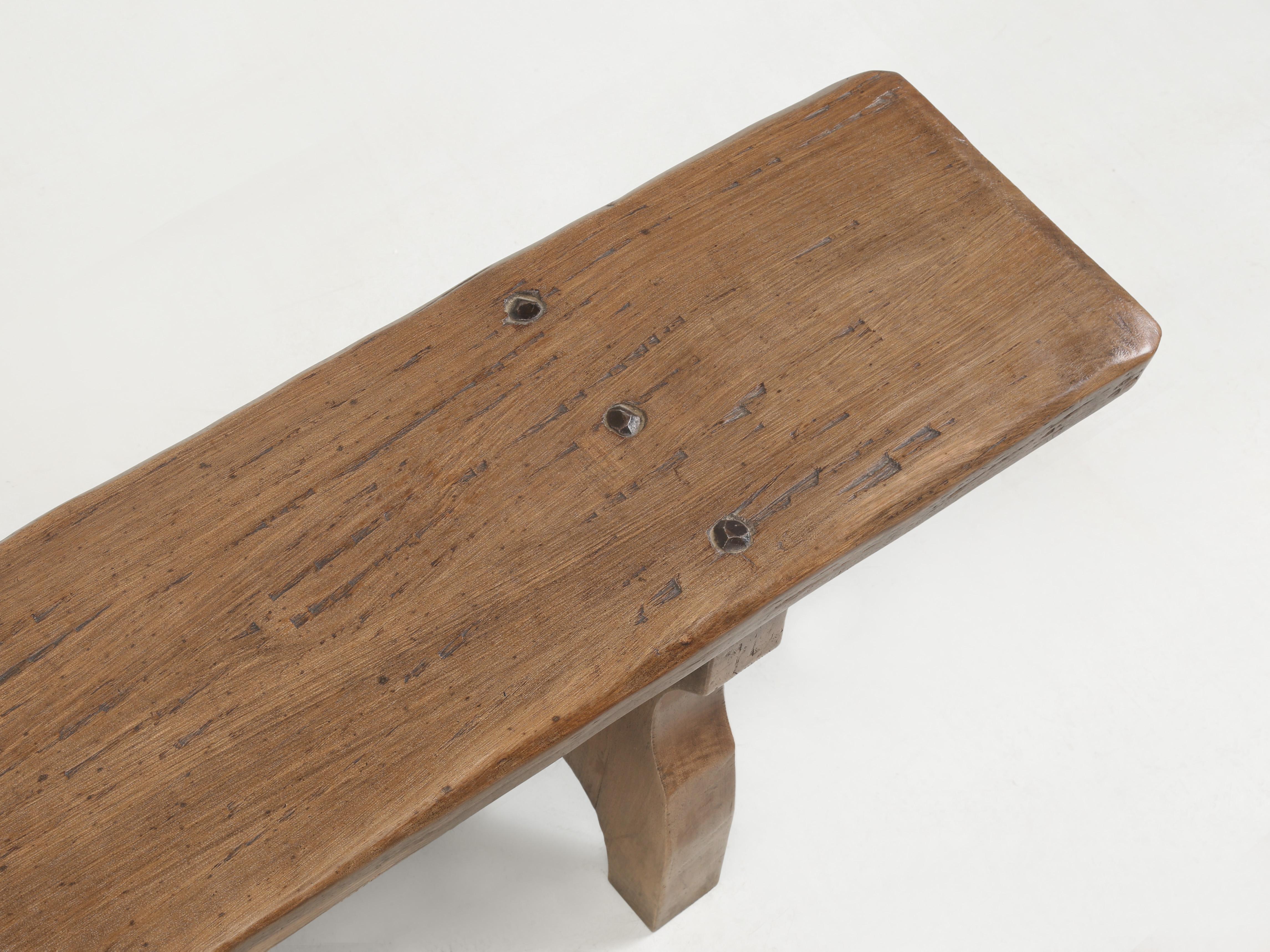Fait main Banc de table de salle à manger français de style vintage en vente