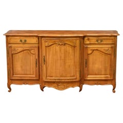Vintage Country French Louis XV Style Fruitwood Sideboard