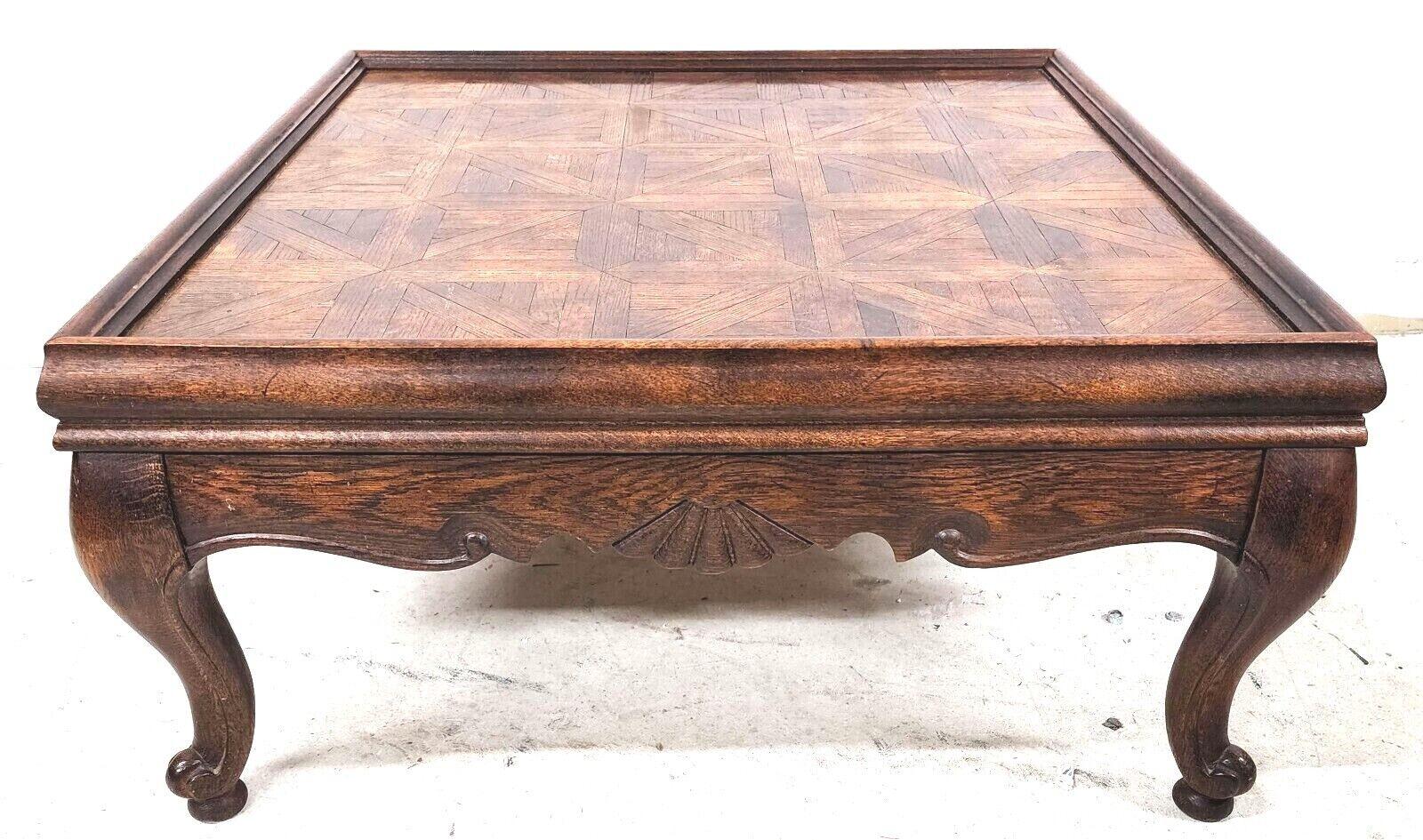 Late 20th Century Vintage Country French Parquet Coffee Table by HENREDON