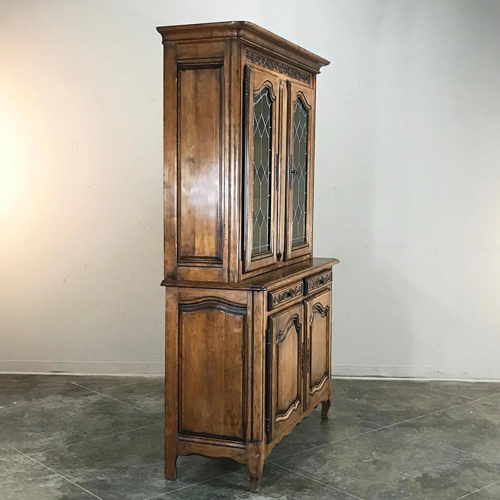 french country bookcase with doors