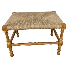 Taburete / Banco Vintage Country French Rush Seat