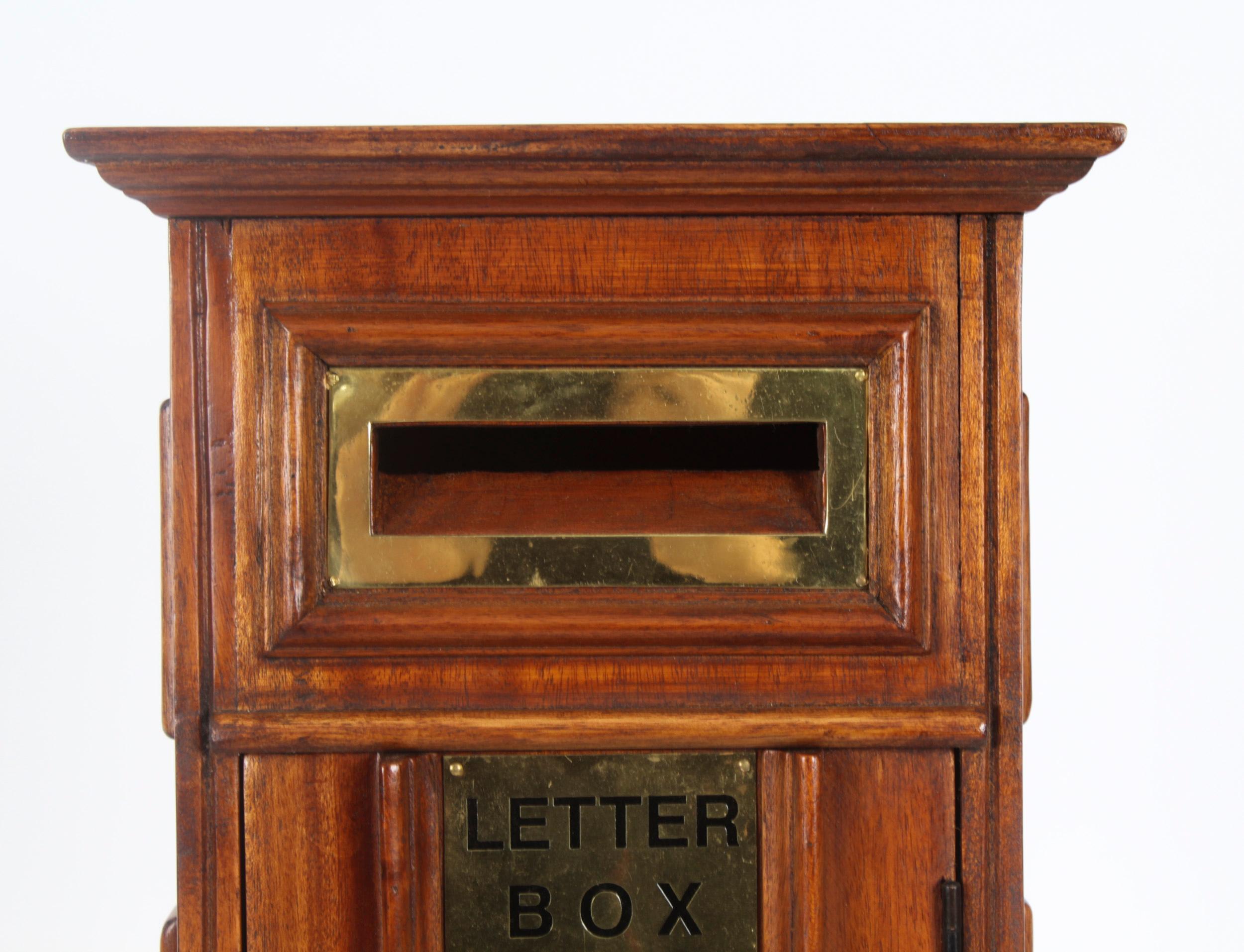 Vintage Country House Pillar Post Letter Box Cabinet 20th Century 1