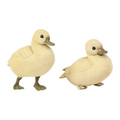Pareja Vintage Figuritas Pato Elli Malevolti Italia Años 70