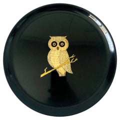 Retro Couroc Owl Tray