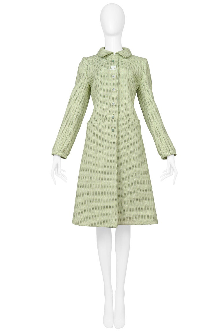 Vintage Courreges Green Wool Coat For Sale at 1stDibs | vintage ...