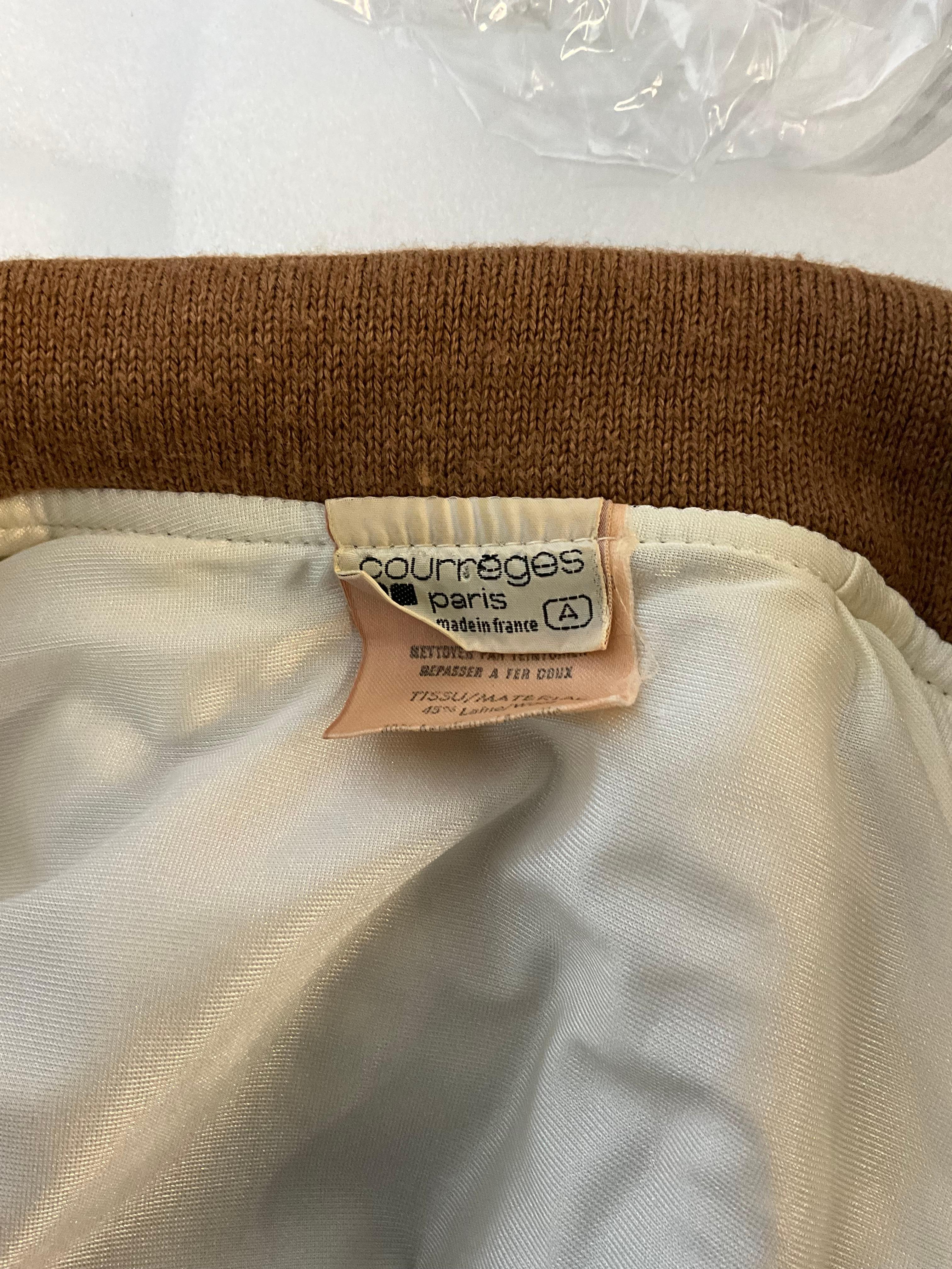Vintage Courreges Paris 70s Sweater In Good Condition For Sale In Lake Worth Beach, FL