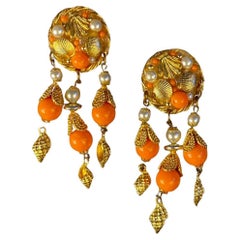 Vintage Couture KALINGER unsigned earrings