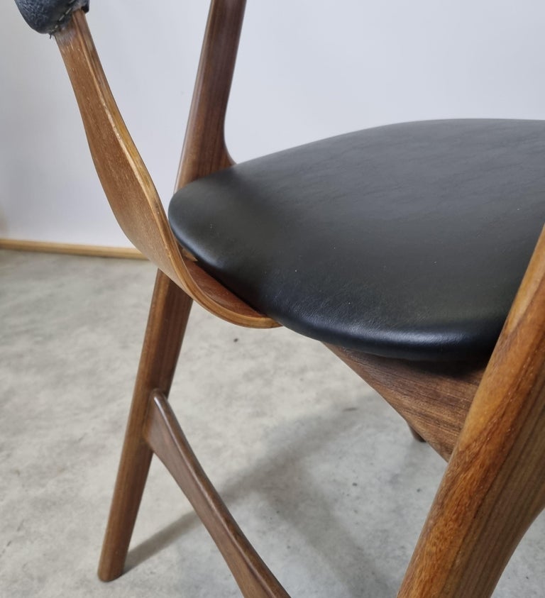 Vintage Cow Horn Chair by Louis Van Teeffelen for AWA, 1950s 3