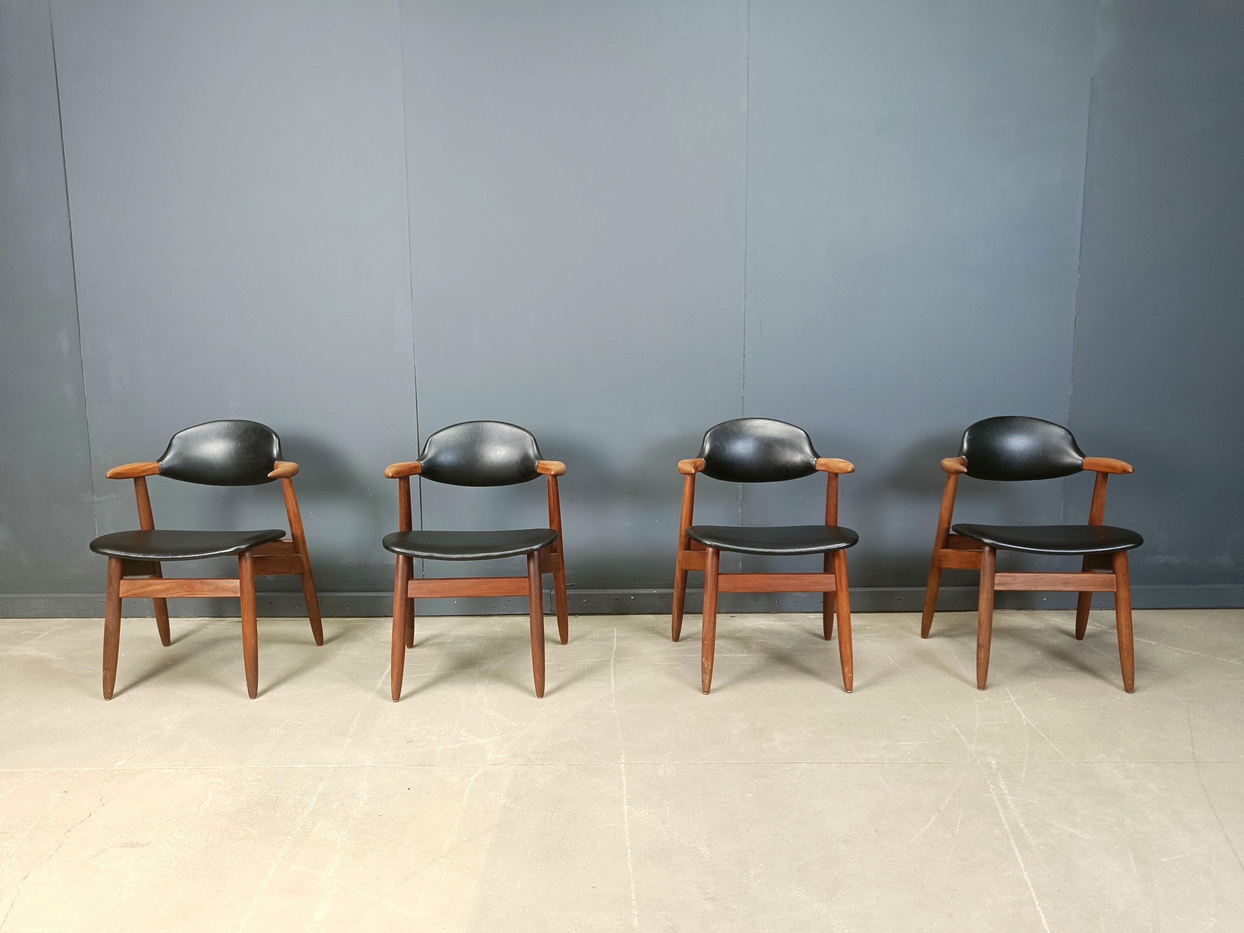 Chaises de salle à manger vintage en forme de vache par Tijsseling Meubelfabriek, Hulmefa, années 1960 en vente 4