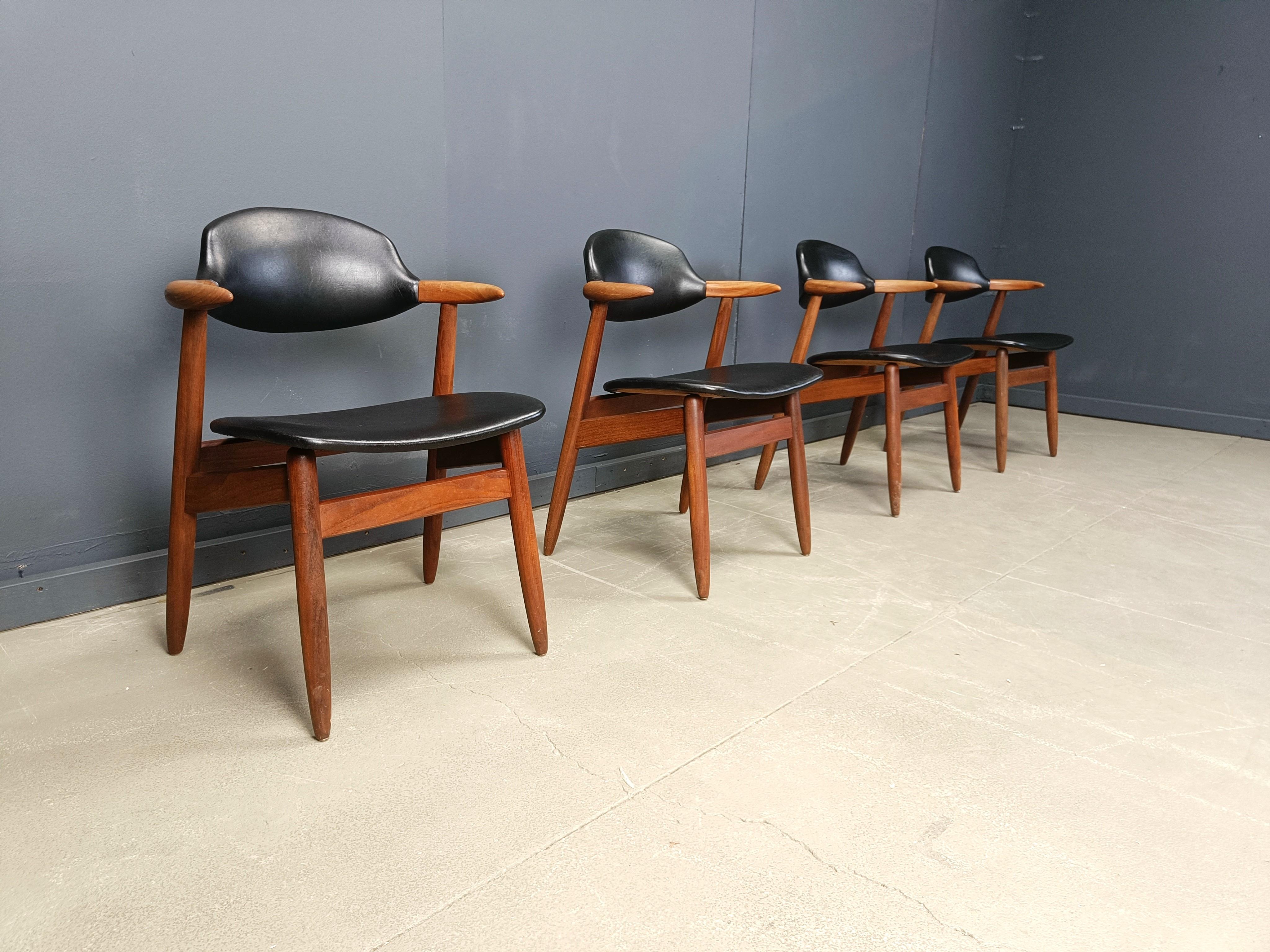 Chaises de salle à manger vintage en forme de vache par Tijsseling Meubelfabriek, Hulmefa, années 1960 en vente 1