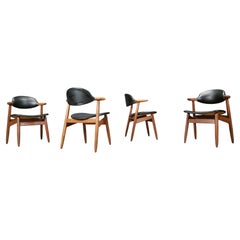 Chaises de salle à manger vintage en forme de vache par Tijsseling Meubelfabriek, Hulmefa, années 1960