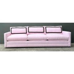 Vintage Cr Laine Three Seat Sofa in Romo “Linara Rosewater” With Samuel and Sons