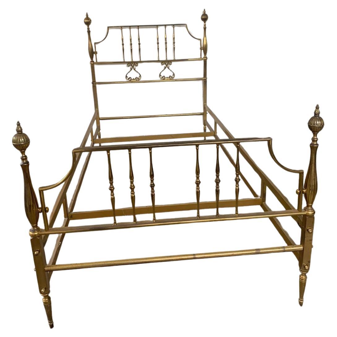 Vintage Crafted Brass Bed Frame, 1950