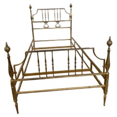 Vintage Crafted Brass Bed Frame, 1950