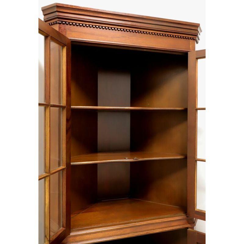 CRAFTIQUE Solid Mahogany Chippendale Corner Cupboard / Cabinet 1