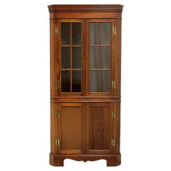 Retro CRAFTIQUE Solid Mahogany Chippendale Corner Cupboard / Cabinet
