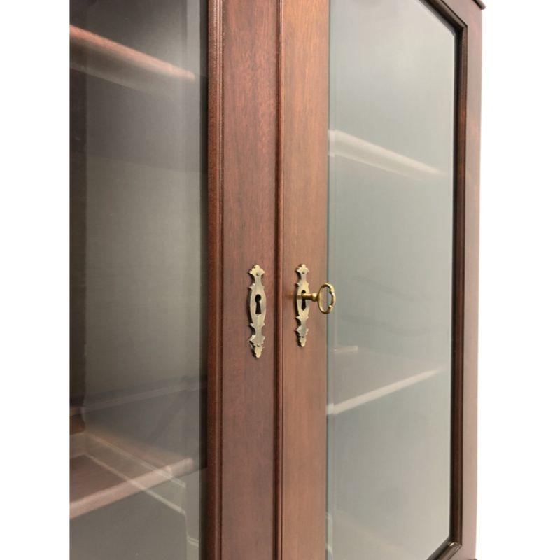 CRAFTIQUE Solid Mahogany Chippendale Secretary with Bookcase 2
