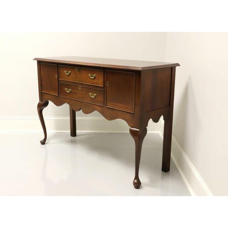 CRAFTIQUE Solid Mahogany Style Huntboard Sideboard For Sale at