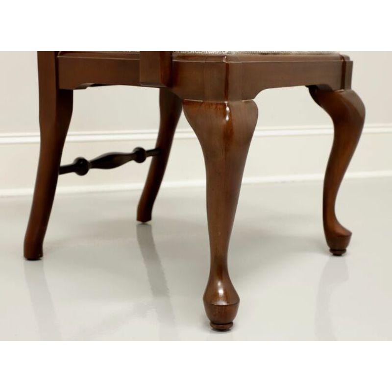 CRAFTIQUE Solid Mahogany Queen Anne Dining Chairs - Set of 8 3
