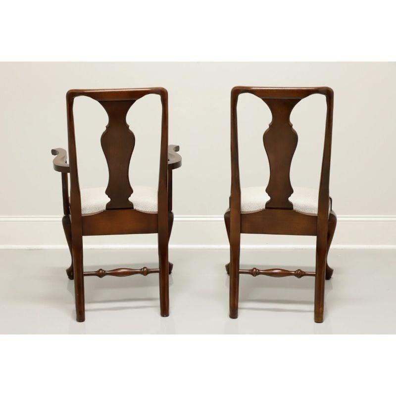 American CRAFTIQUE Solid Mahogany Queen Anne Dining Chairs - Set of 8