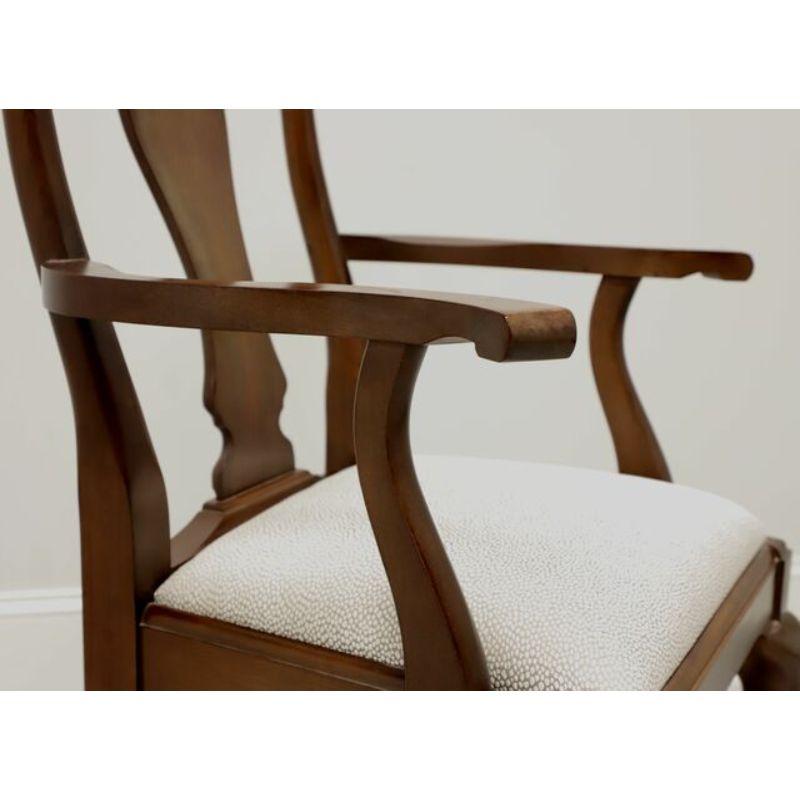 CRAFTIQUE Solid Mahogany Queen Anne Dining Chairs - Set of 8 1