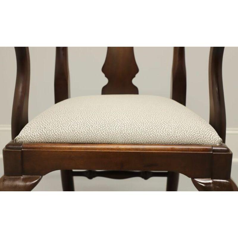 CRAFTIQUE Solid Mahogany Queen Anne Dining Chairs - Set of 8 2