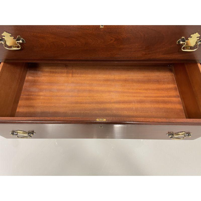 CRAFTIQUE Solid Mahogany Philadelphia Highboy Chest with Ball in Claw Feet For Sale 4