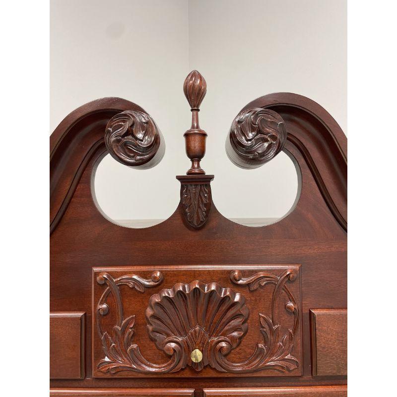 American CRAFTIQUE Solid Mahogany Philadelphia Highboy Chest with Ball in Claw Feet