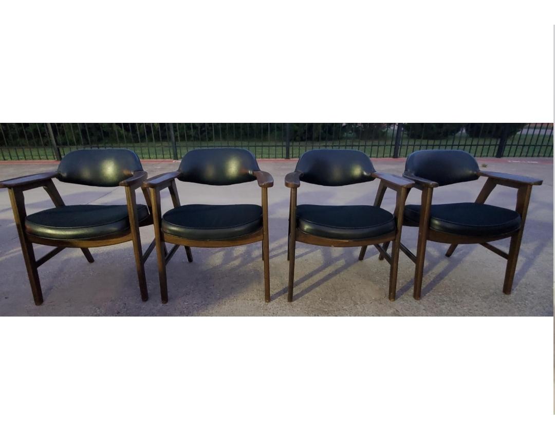 Gunlocke-Stühle von Craftmaster Industries, 4er-Set im Angebot 4