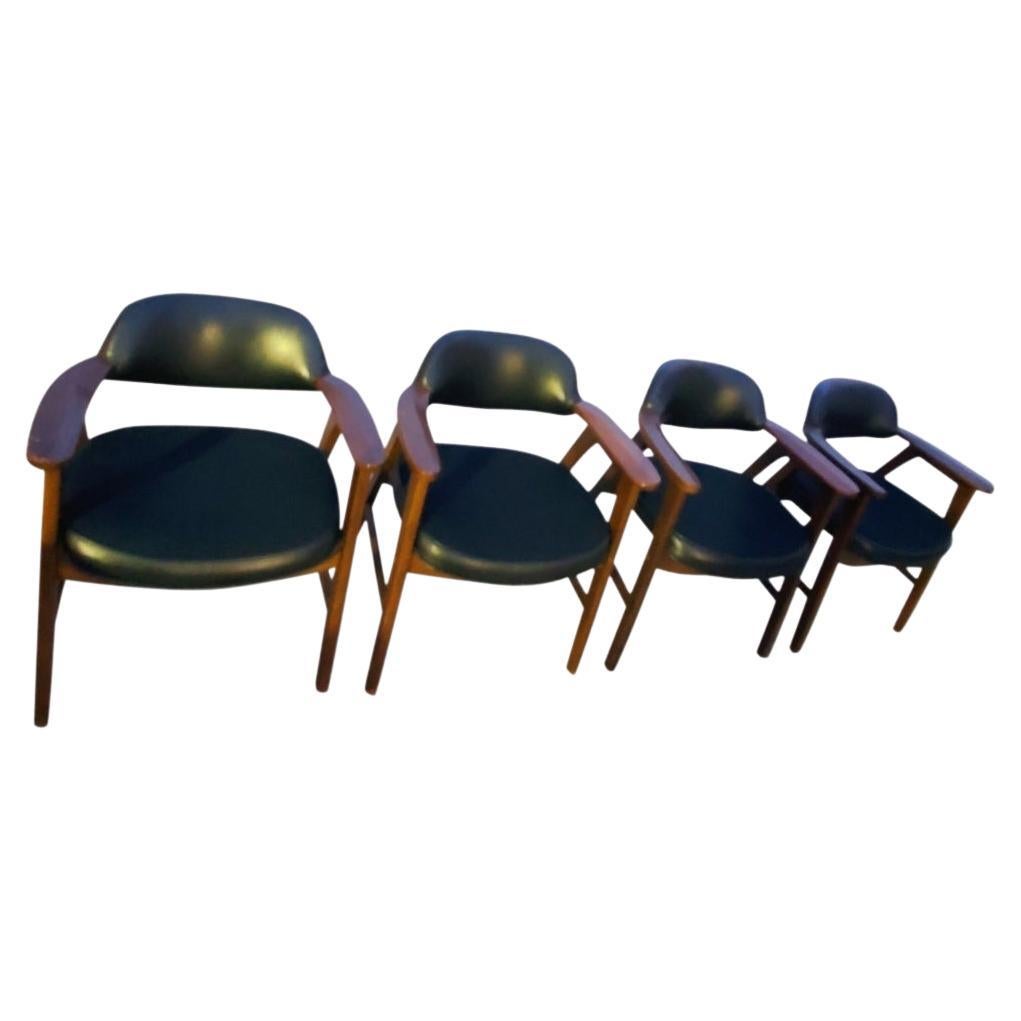 Vintage Craftmaster Industries Gunlocke Chairs- Set of 4 For Sale