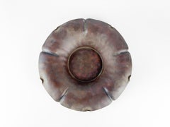 Vintage Craftsman Studio Bronze Bowl in Flower Motif