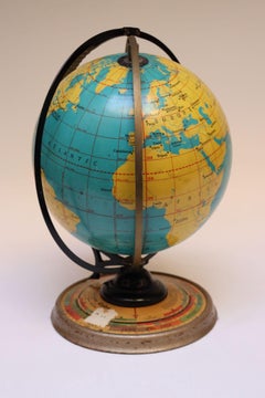 Vieux globe Deluxe de Cram avec indicateur automatique des rayons solaires quotidiens