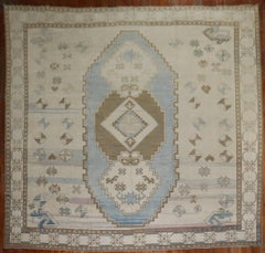 Zabihi Collection Vintage Cream Blue Oversize-Teppich