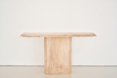 Vintage Cream Marble Console Table